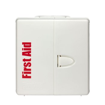 First Aid Only First Aid Cabinet - 14 in Width - 13 in Length - 4.13 in Height - Plastic Case Construction - 092265-90608