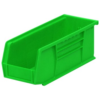Picture of Akro-Mils 30224 Akrobin 30 lb Green Industrial Grade Polymer Hanging / Stacking Storage Bin (Main product image)
