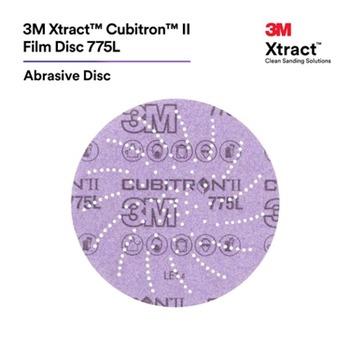 3M Xtract Cubitron II 775L Hook & Loop Disc 87272 - Ceramic Precision-Shaped Grain - 3 in - 150+