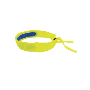 Bullhead Safety High-Visibility Yellow/Green Polyester/Cotton High-Visibility Cooling Headband/Bandana - GLO-HB1