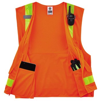 Ergodyne Glowear High-Visibility Vest 8250ZHG 21439 - Size 4XL/5XL - High-Visibility Orange