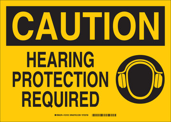 Picture of Brady B-120 Fiberglass Reinforced Polyester Rectangle Yellow English PPE Sign part number 131913 (Main product image)