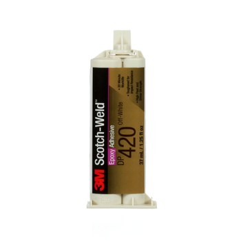 3M Scotch-Weld DP420 Off-White Two-Part Epoxy Adhesive - Base & Accelerator (B/A) - 37 ml Cartridge - 82236