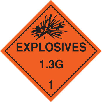Picture of Brady B-120 Fiberglass Reinforced Polyester Square Orange English Truck Placards Sign part number 63356 (Main product image)