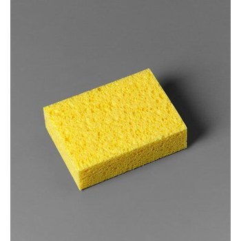 Lavex 6 x 3 1/2 x 3/4 Green Cellulose Sponge - 6/Pack