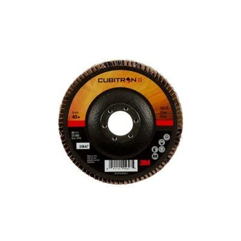 3M Cubitron II 967A Type 29 Flap Disc 55647 - Ceramic Aluminum Oxide - 4 1/2 in - 40+ - Coarse