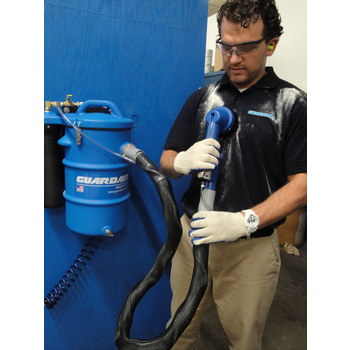Guardair Personnel Cleaning Station - 21.8 in Length - 1.25 in inner Dia. - 3/8 in FNPT Inlet - 33 cfm - Polyethylene - CS3000