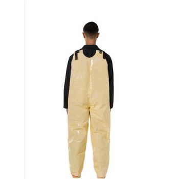 DuPont Tychem Bib Overall and Jacket Combo 6000 SFR FS750TLTMD000400 - Size Medium - Tychem 6000 SFR - Light Tan