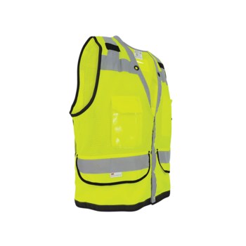 Global Glove Frogwear High-Visibility Vest GLO-059/XL - Size XL - Lime - GLO-059 XL
