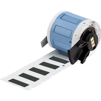 Picture of Brady PermaSleeve Black Polyolefin Thermal Transfer M6-187-1-342-BK Heat Shrink Wire & Cable Labels (Main product image)
