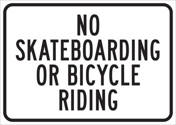 Picture of Brady B-959 Aluminum Rectangle White English Prohibited Activities Sign part number 115525 (Main product image)