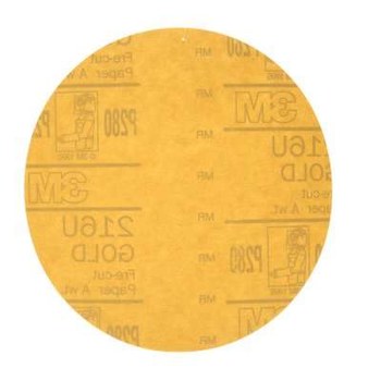 3M Hookit Hook & Loop Disc 00976 - Aluminum Oxide - 6 in - P280 - Coarse