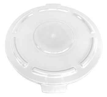 Picture of Quantum Storage CTC-L44WT Crusader Round Wite Polyethylene Heavy-Duty Utility Container Lid (Main product image)