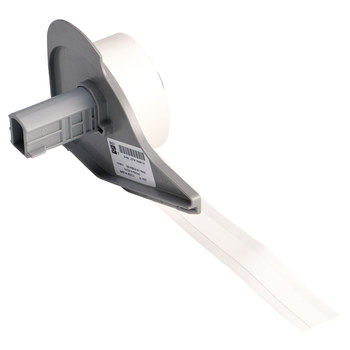 Picture of Brady White Indoor Vinyl Thermal Transfer M71C-375-498 Continuous Thermal Transfer Printer Label Roll (Main product image)