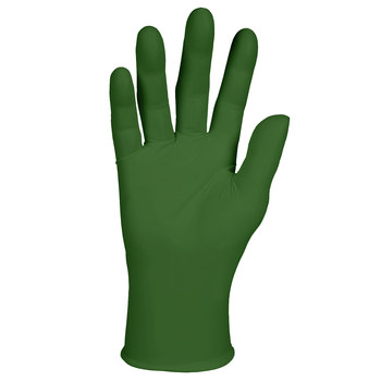 Kimtech Forest Green Medium Powder Free Disposable Gloves - 4.7 mil Thick - 43445