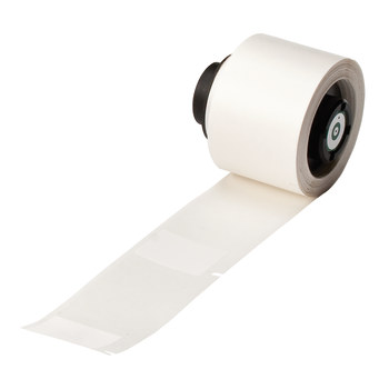 Picture of Brady White Self-Extinguishing, Self-Laminating PVF Thermal Transfer PTL-21-642 Die-Cut Thermal Transfer Printer Label Roll (Main product image)