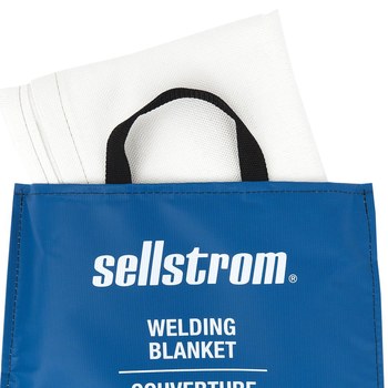 Sellstrom White Fiberglass 18 Fiberglass Blanket - 5 ft Width - 6 ft Length - 032738-01280