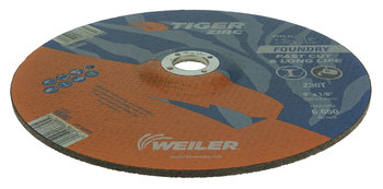 Weiler Tiger Zirc Depressed-Center Grinding Wheel 68382 - 9 in - Alumina Zirconia - 30 - T