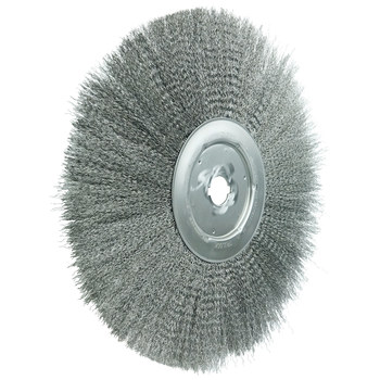 Weiler 01339 Wheel Brush - 15 in Dia - Crimped Steel Bristle