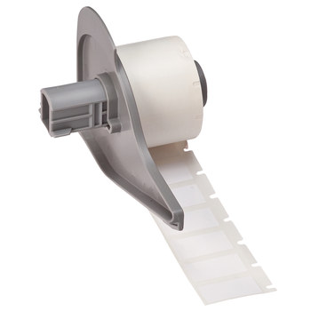 Picture of Brady White Self-Laminating Polyester Thermal Transfer M71-17-483 Die-Cut Thermal Transfer Printer Label Roll (Main product image)