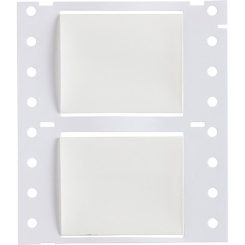Picture of Brady Permasleeve White Heat-Shrinkable Polyolefin Thermal Transfer 2HX-1000-2-WT-J-4 Die-Cut Thermal Transfer Printer Sleeve (Main product image)