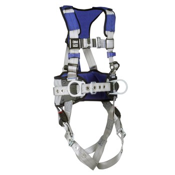 DBI-SALA ExoFit X100 Construction, Positioning Body Harness 70804532607, Size Large, Gray - 18285