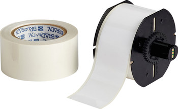 Picture of Brady ToughStripe Gloss White Indoor Polyester Thermal Transfer B30C-2250-483WT-KT Printable Floor Marking Tape with Overlaminate (Main product image)