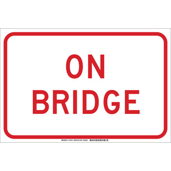 Picture of Brady B-302 Polyester Rectangle White English Stop Signs, Traffic Control Signs & Banners Sign part number 129701 (Main product image)
