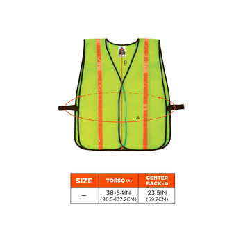 Ergodyne Glowear High-Visibility Vest 8040HL 20080 - Size Universal - High-Visibility Lime