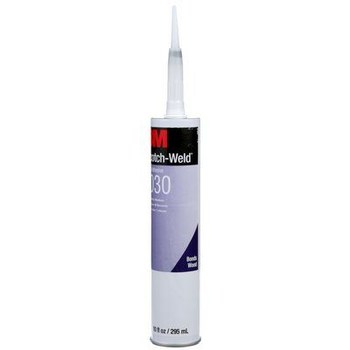 3M Scotch-Weld TE030 One-Part Off-White Polyurethane Adhesive - Solid 0.1 gal Cartridge - 25157