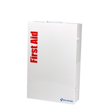 First Aid Only First Aid Cabinet - 5.5 in Width - 16.75 in Length - 25.25 in Height - Metal Case Construction - 092265-90832