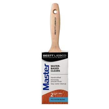 Bestt Liebco Master Water Based Clears Brush, Flat, Polyester Material & 2 1/2 in Width - 75654