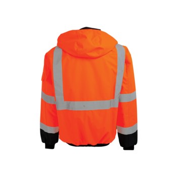 Global Glove FrogWear Bomber Jacket GLO-EB4 GLO-EB4-L - Size Large - Orange/Black - 02573