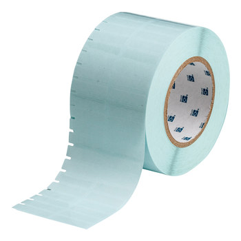 Picture of Brady Clear Tamper-Evident Polyester Thermal Transfer THT-147-7566-10 Die-Cut Thermal Transfer Printer Label Roll (Main product image)