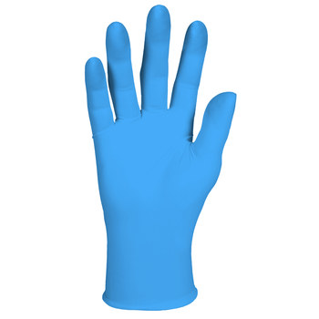 Kimberly-Clark KleenGuard G10 2PRO Blue Medium Nitrile Powder Free Disposable Gloves - 6 mil Thick - 54422