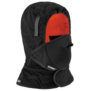 Ergodyne N-Ferno 6874 Black Universal Neoprene Thermal Mouthpiece - Hook & Loop - 720476-16874
