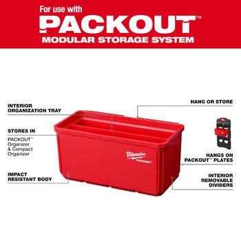 Milwaukee PACKOUT 7.3 in Bin Organizer 48-22-8063 - Polymer