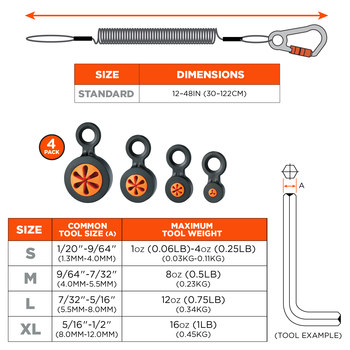 Ergodyne Squids 3194 Tool Tethering Kit 19664