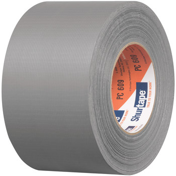 Shurtape PC 609 Silver Duct Tape - 72 mm Width x 55 m Length - 10 mil Thick  - SHURTAPE 196307