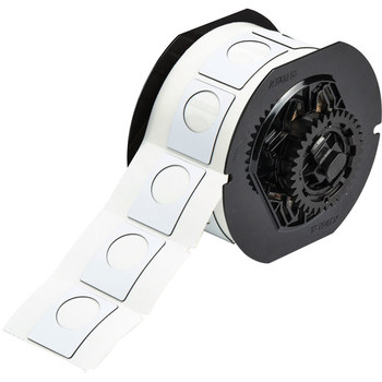 Brady B30EP-167U-593-WT Die-Cut Printer Label Roll - 1.5 in x 1.2 in - Polyester - White - B-593 - 21140