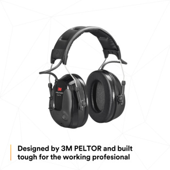 3M Peltor MT13H221A Black Listen-Only Headset - 21 dB NRR - 054596-12322