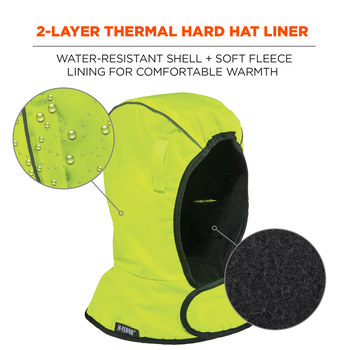 Ergodyne N-Ferno 6842 Black Polyester Fleece Cold Weather Liner - 720476-16841