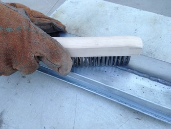 Weiler Stainless Steel Hand Wire Brush - 9.9 in Width x 2.2 in Length - 0.012 in Bristle Diameter - 44101