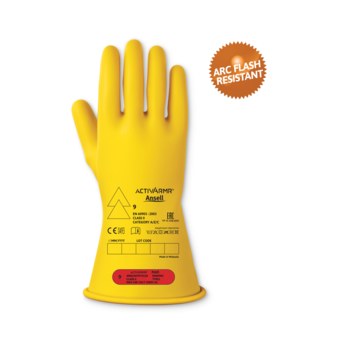 Picture of Ansell Marigold Yellow 9.5 Natural Rubber Mechanic's Gloves (Main product image)