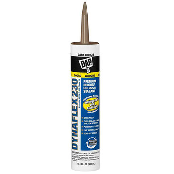 Dap Dynaflex Dark Bronze 230 Caulk 18420, 10.1 fl oz Cartridge ...