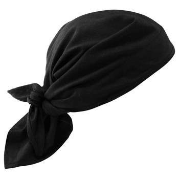Ergodyne Chill-Its 6710CT Black PVA Cooling Triangle Hat - 720476-12585