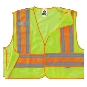Ergodyne Glowear High-Visibility Vest 8245PSV 23395 - Size Large/XL - High-Visibility Lime