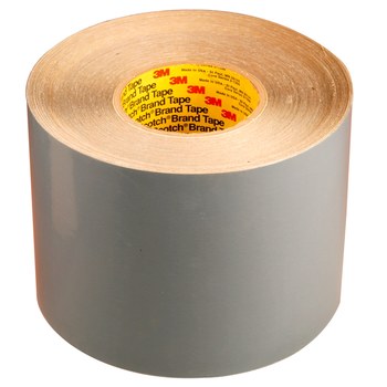 3M Flexomount 411DL Gray Flexographic Plate Mounting Tape - 5 63/64 in Width x 36 yd Length - 0.015 in Thick - Kraft Paper Liner - 95690