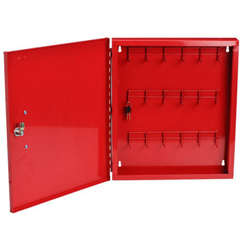 Brady Red Steel Lockout Device Station - 18 in Width - 15.5 in Height - 754476-45648