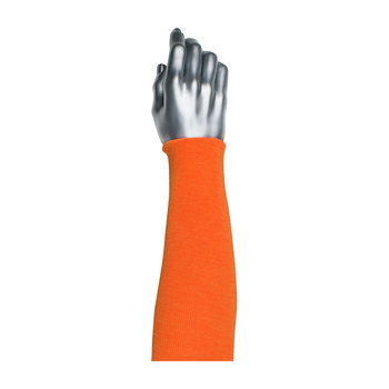 Picture of PIP ACP 10-KANO16 Orange Glass Fiber/Kevlar/Polyester Cut-Resistant Arm Sleeve (Main product image)